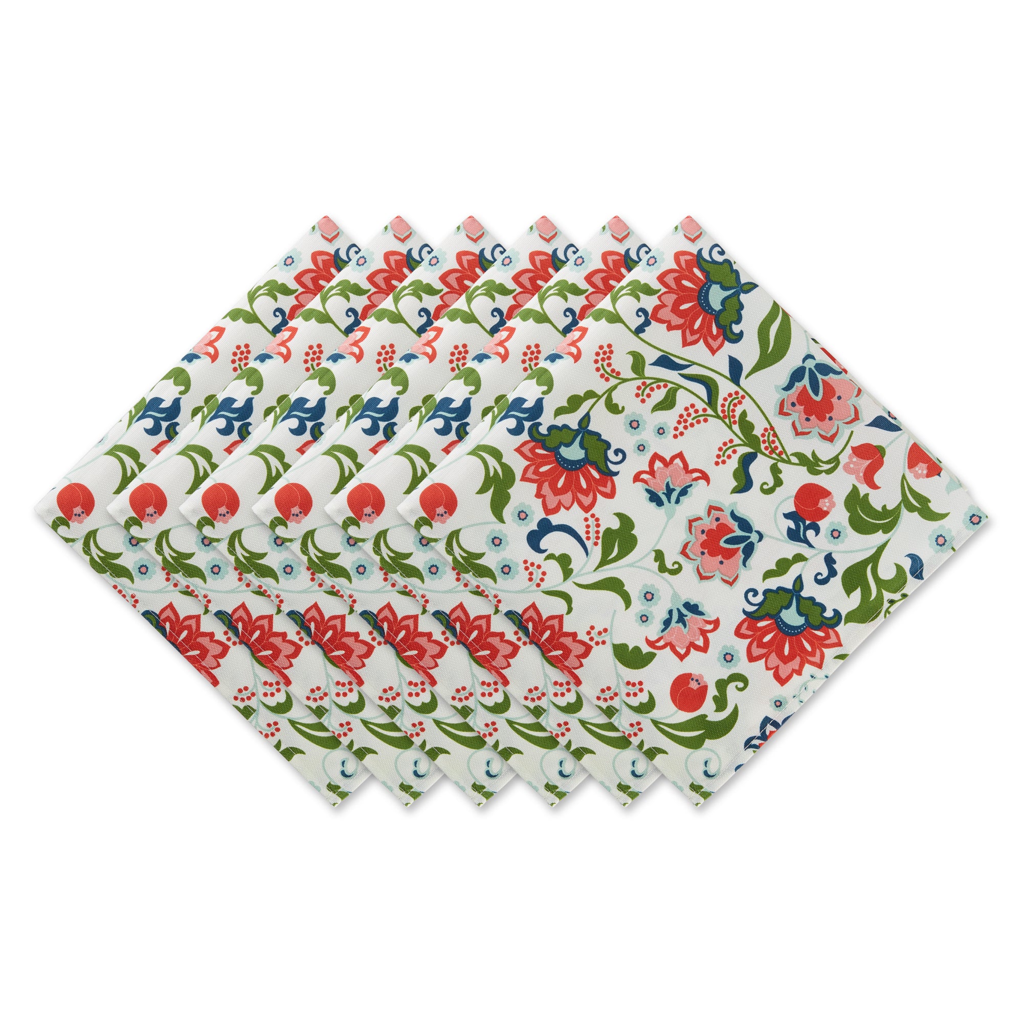 Dii Garden Floral Print Outdoor Napkin (Set Of 6)