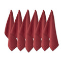 DII Barn Red  Flat Woven Dishtowels Set of 6