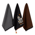 DII Asst Home Sweet Haunted Home Dishtowel (Set Of 3)