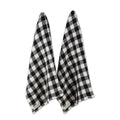 DII Black Checker Washed Waffle Dishtowel (Set of 2)