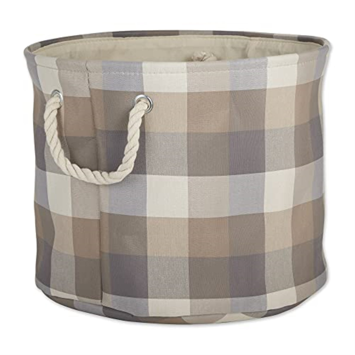 Dii Polyester Bin Tri Color Stone Round Large 15 Inch X16 Inch X16 Inch
