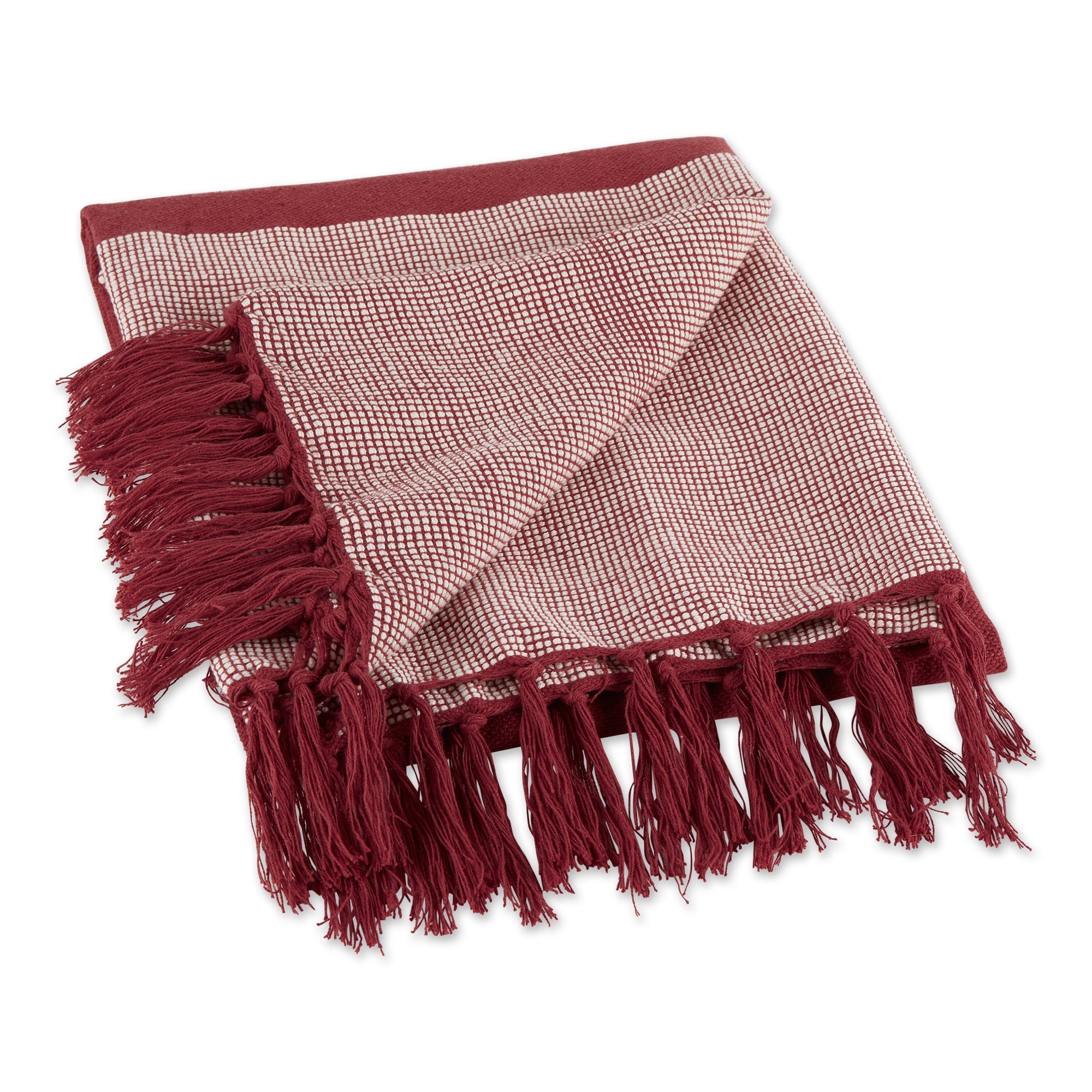 Barn Red Urban Cityscape Border Throw