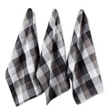 DII Black Tri Color Check Dishtowel (Set of 3)