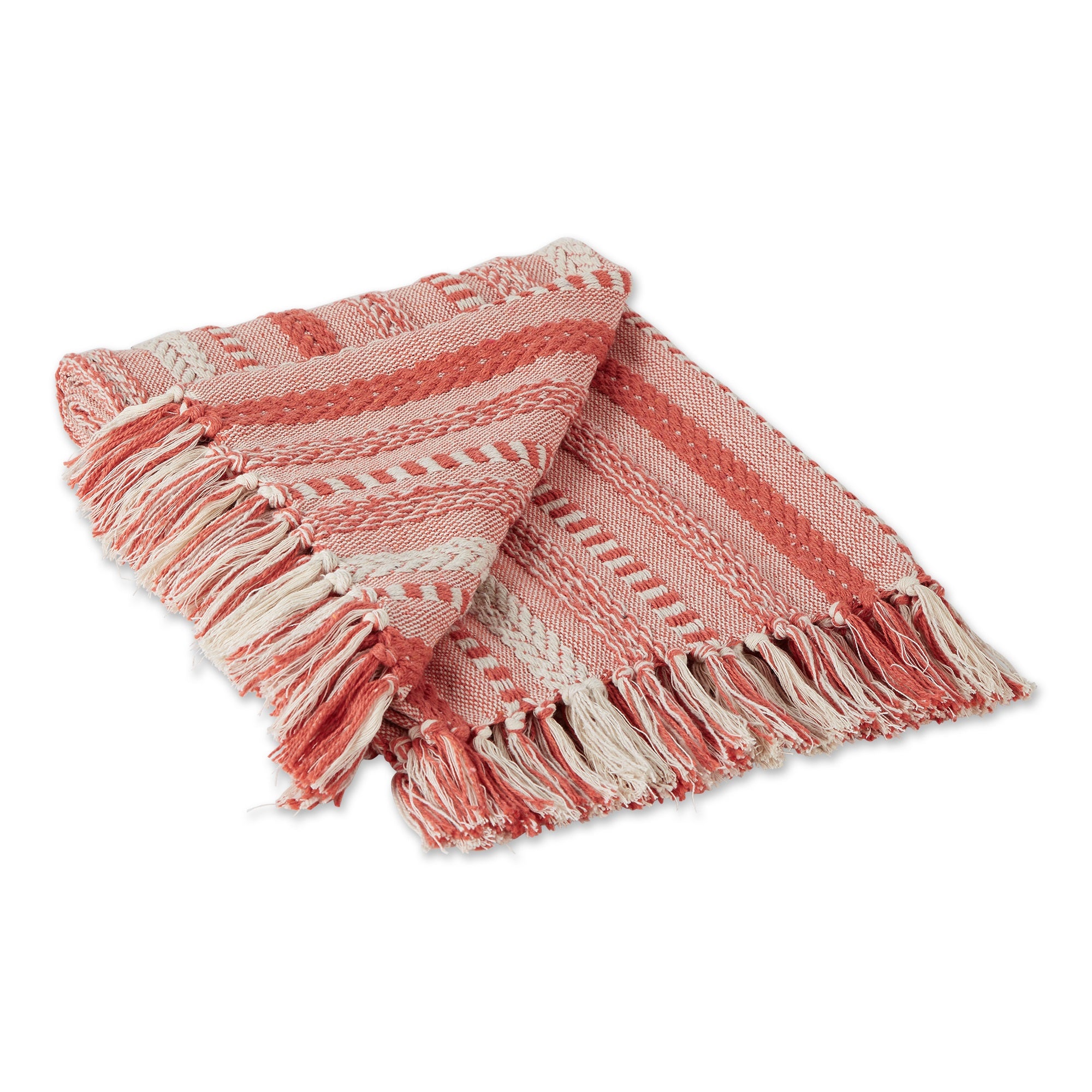 SPICE BRAIDED STRIPE THROW