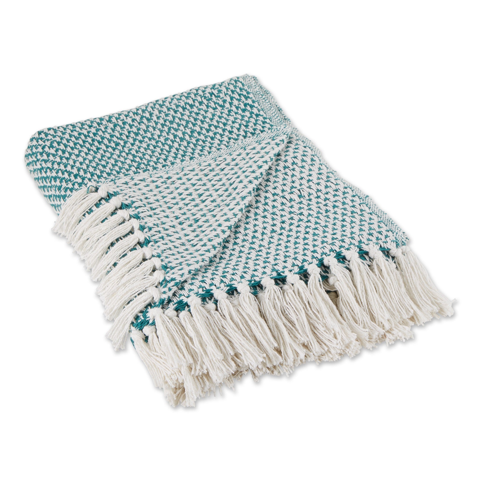 Teal Woven Throw