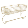 LARGE GOLD FARMHOUSE TOWEL RACK