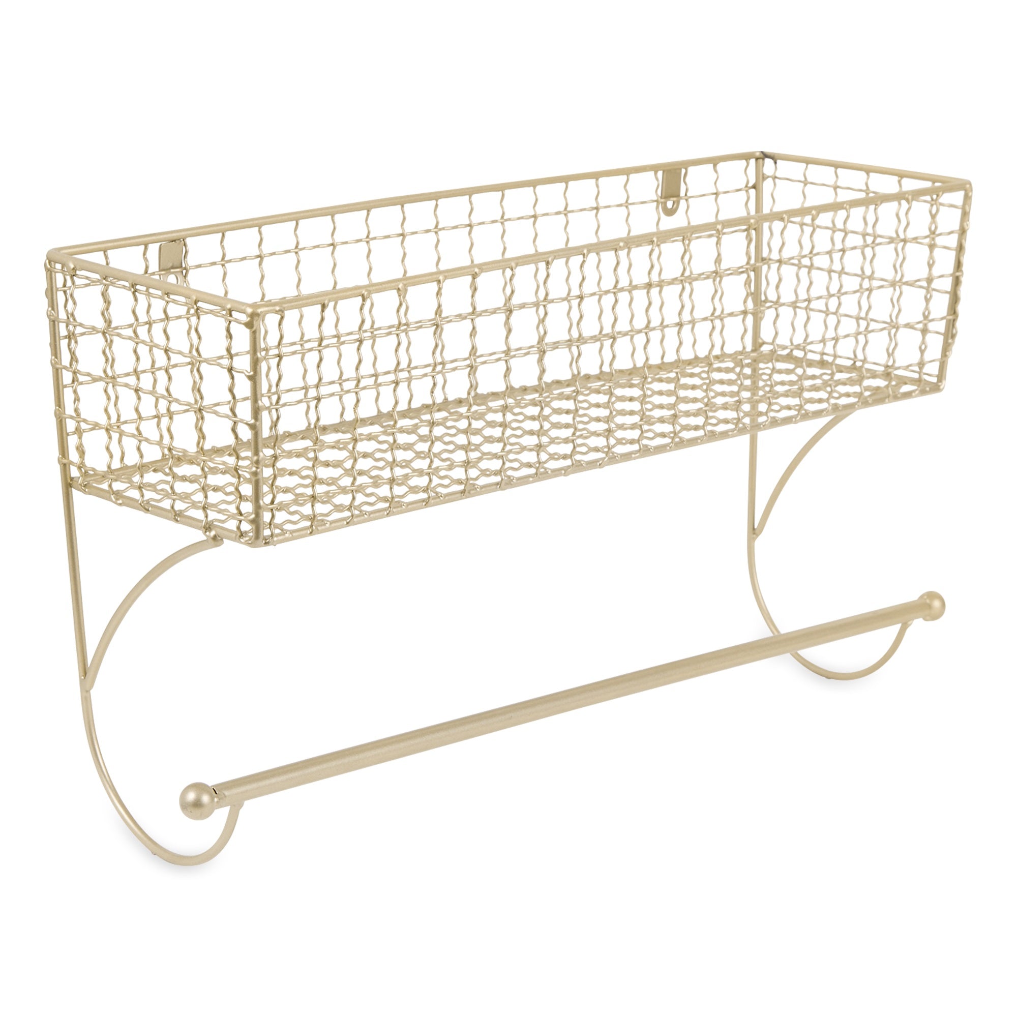 LARGE GOLD FARMHOUSE TOWEL RACK