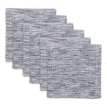 NAVY/OFF-WHITE ASST RECYCLED COTTON DISHCLOTH SET/6