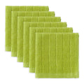 AVOCADO SOLID WINDOWPANE TERRY DISHCLOTH SET/6