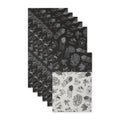 BLACK MARKET PRINT FRIDGE LINER SET/6
