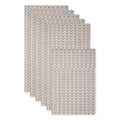 STONE HERRINGBONE PRINT FRIDGE LINER SET/6