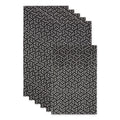 GRAY ABSTRACT LEAF PRINT FRIDGE LINER SET/6