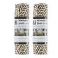 MUSHROOM ABSTRACT LEAF SHELF LINER SET/2