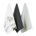 BEWARE OF DOG & CAT DISHTOWEL SET/3