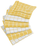 DII Yellow Combo Windowpane Dishcloth (Set of 6)