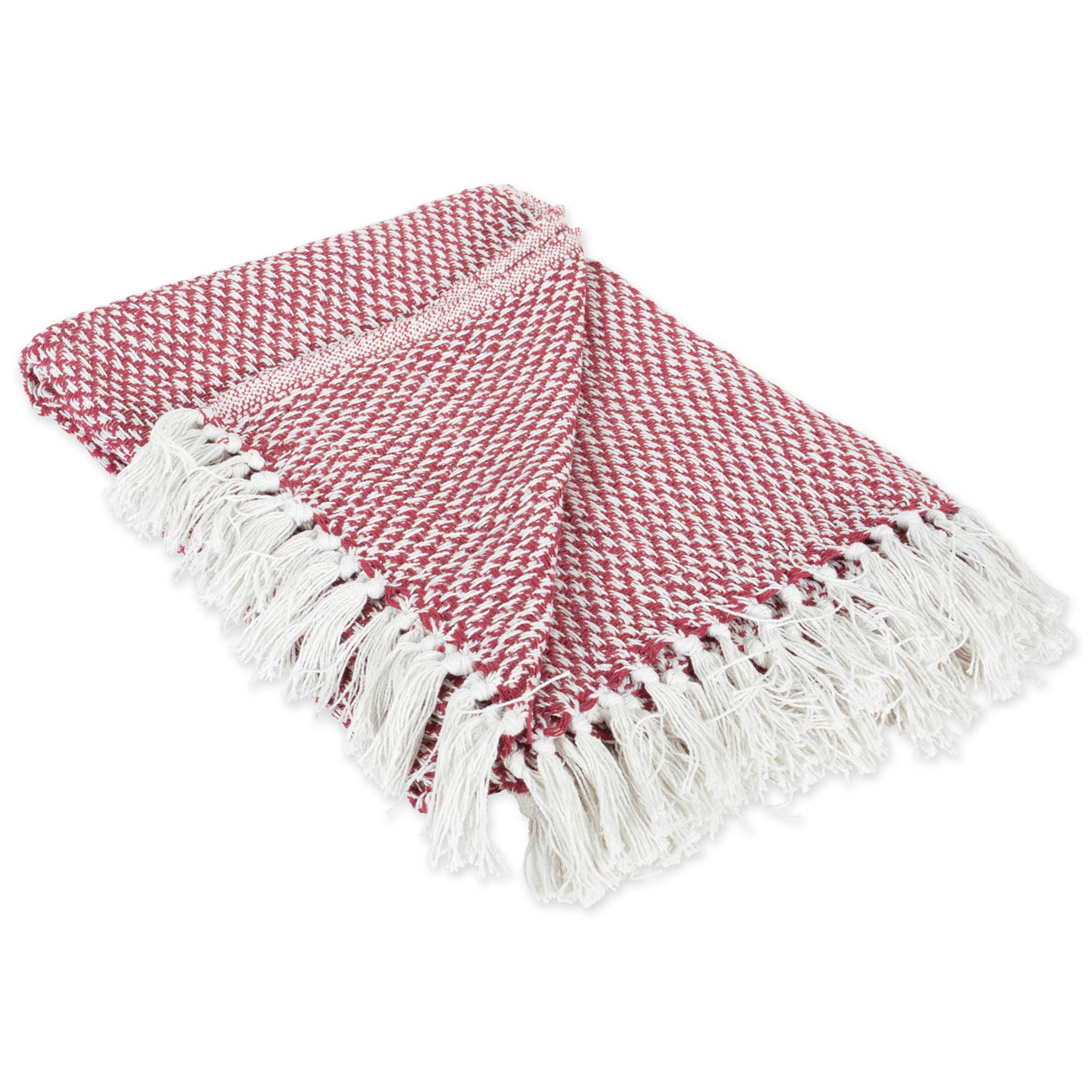 Dii Barn Red Woven Throw