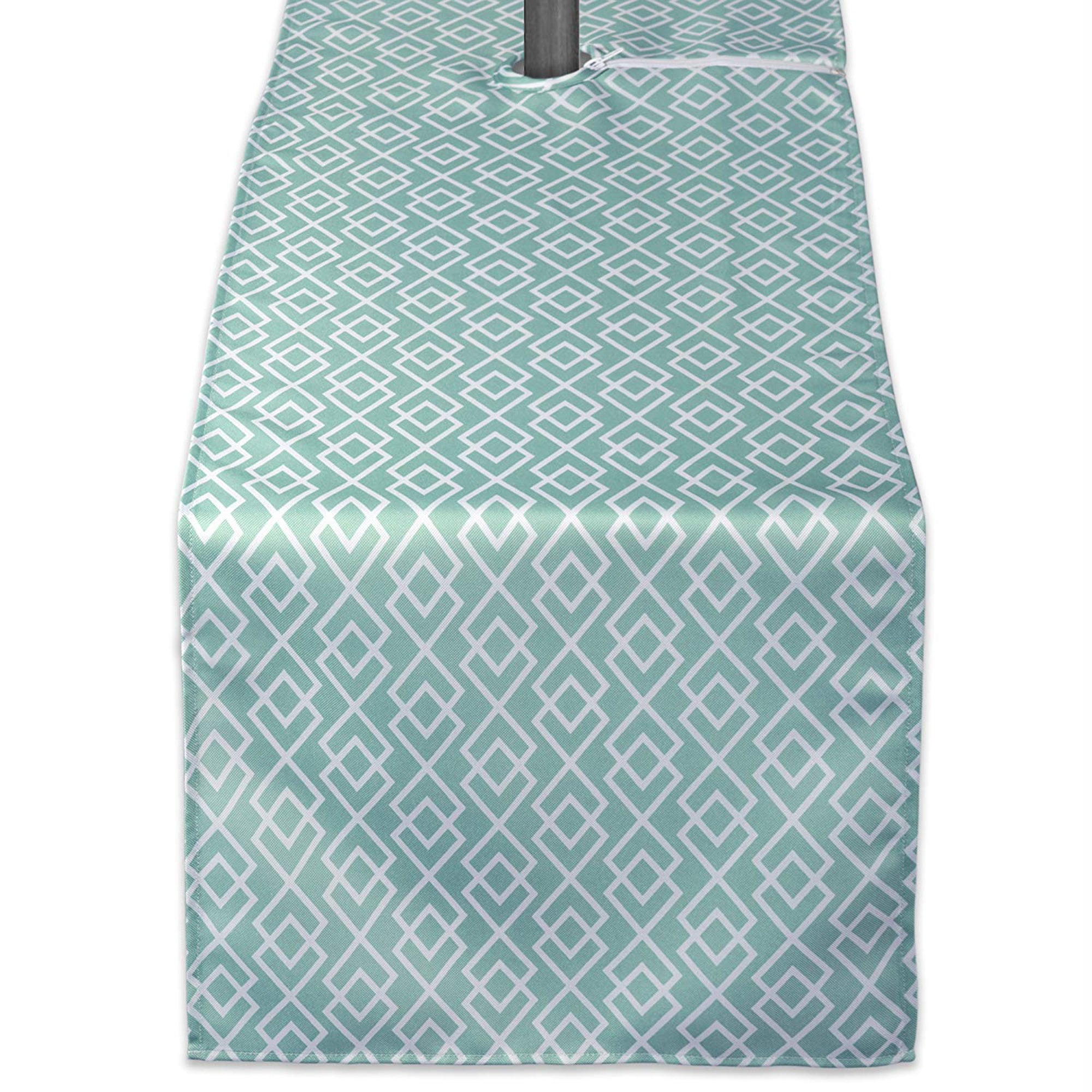 Dii Aqua Diamond Outdoor Table Runner With Zipper