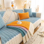 Non-Slip Sectional Couch Cover with Lace, Furniture Protector for Dogs, Pets, and Kids III