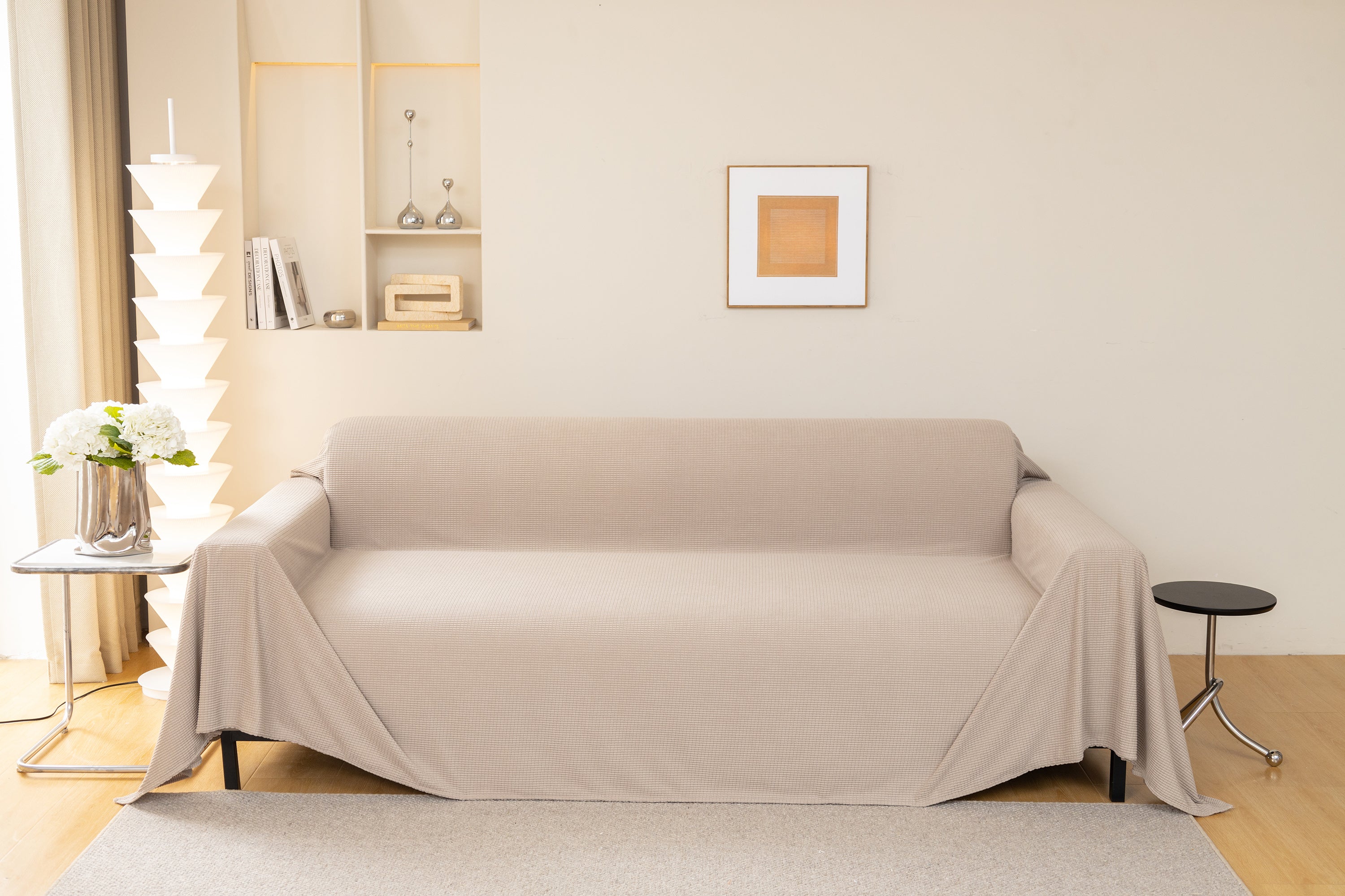 Waterproof Soft Cotton Plush Couch Cover Blanket, Extra Large Furniture Decoration Cover Sofa Slipcovers
