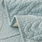 Geometric Textured Cotton Quilted Sofa Cover, Non-Slip Washable Couch Protector