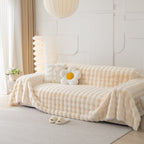 Faux Rabbit Fur Throws for Sofas, Stylish Throw Blankets for Couch and Couch Throw Cover