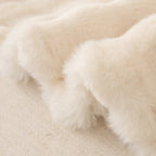 Super Soft Fluffy Faux Rabbit Fur Sofa Throw Blanket, Couch Cover Blanket for Couches Living Room Furniture Throw