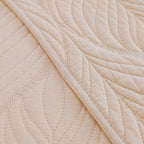 Leaf Vein Textured Cotton Quilted Sofa Slipcover, Non-Slip Modular Couch Covers