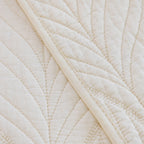 Leaf Vein Textured Cotton Quilted Sofa Slipcover, Non-Slip Modular Couch Covers