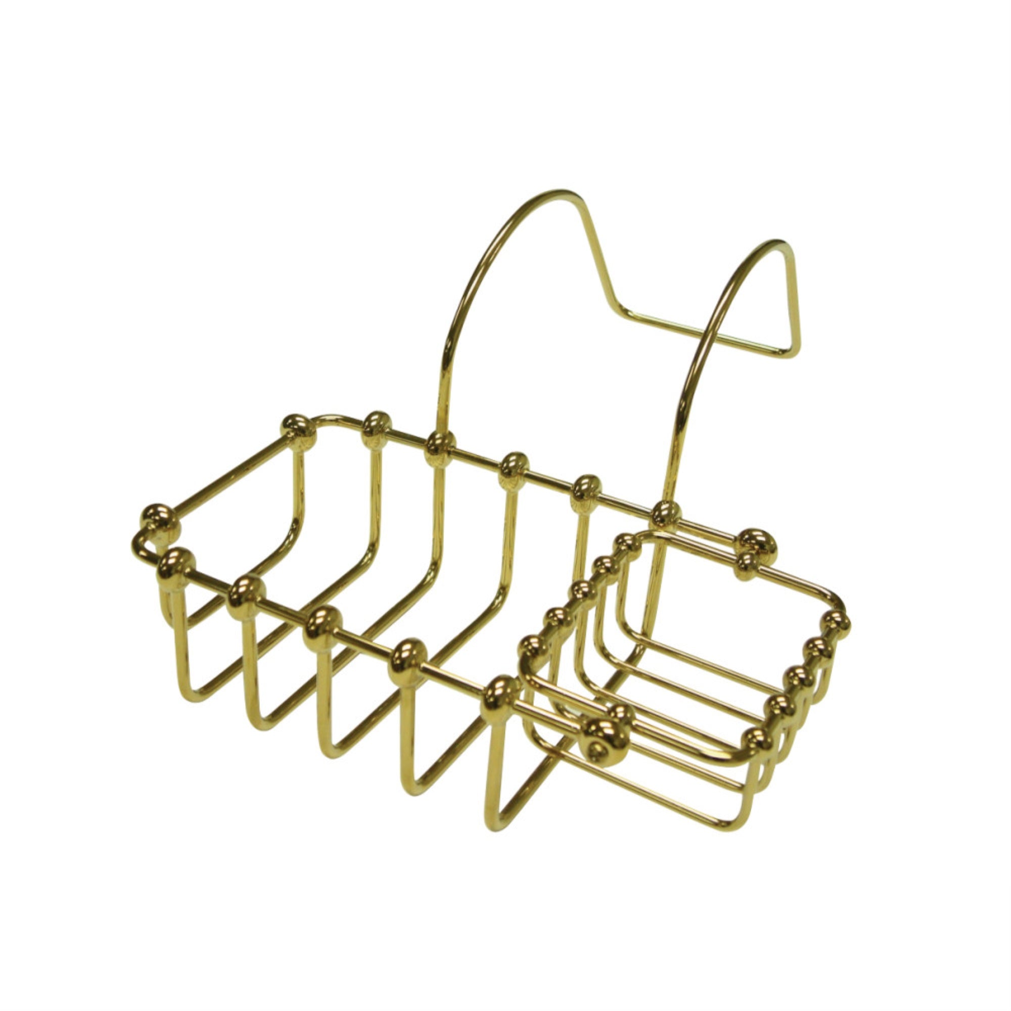 Kingston Brass CC2172 7 Swivel Soap and Sponge Holder, Polished Brass