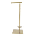 Kingston Brass CC8002 Claremont Freestanding Toilet Paper Stand, Polished Brass