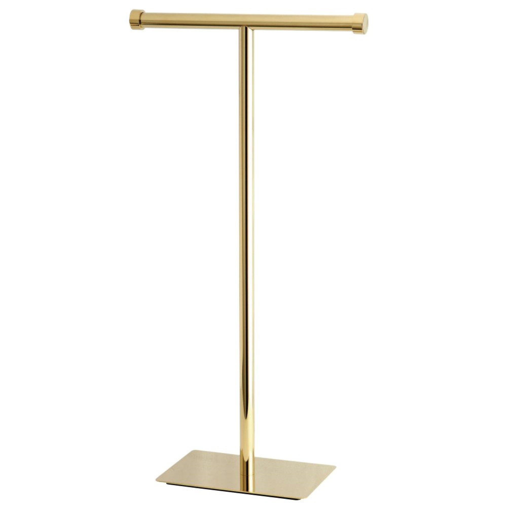 Kingston Brass CC8102 Claremont Freestanding Toilet Paper Stand, Polished Brass