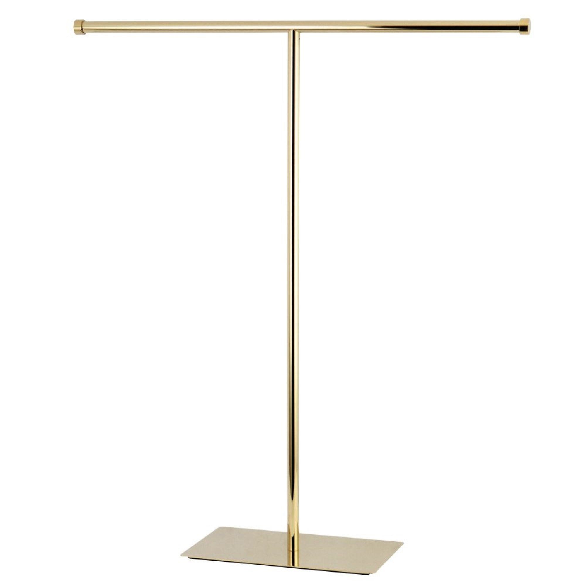 Kingston Brass CC8202 Claremont T-Shape Towel Rack, Polished Brass
