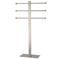 Kingston Brass CCS6028 Freestanding Stainless Steel Towel Holder with Rectangular Base, Brushed Nickel