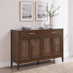 Crosley Furniture Milo Sideboard Buffet Cabinet Engineered Wood Dark Brown CF4215-BR