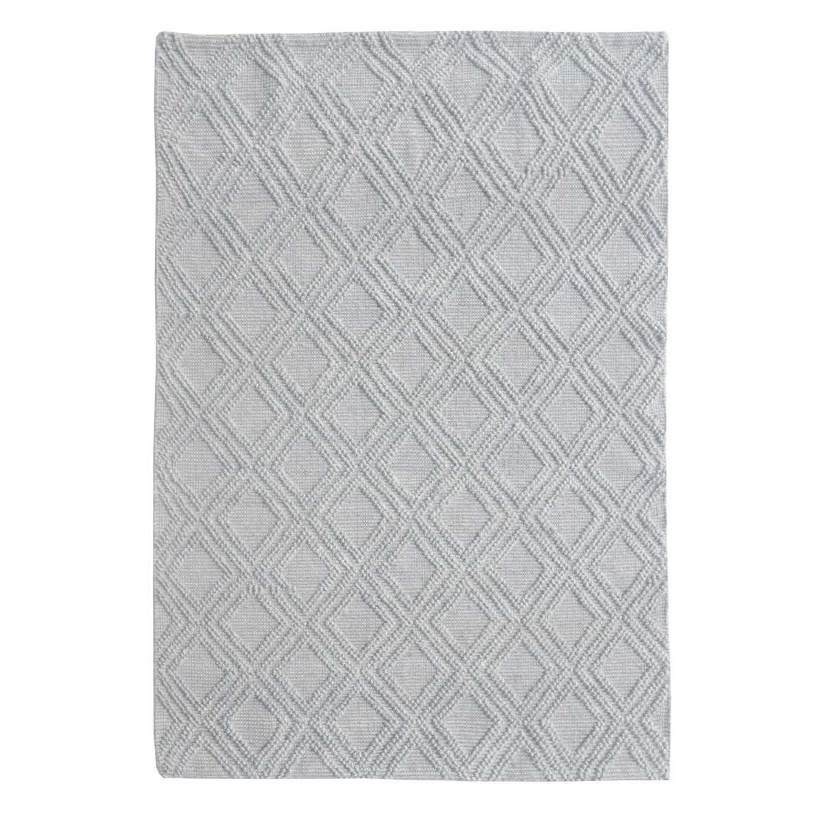 Chloe 7721 Grey Diamond Area Rug, Size  5 X 7