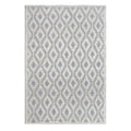 Chloe 7723 Ivory Grey Trellis Area Rug, Size  5 X 7