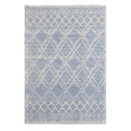 Chloe 7724 Blue Ivory Geo Area Rug, Size  6 X 9