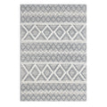 Chloe 7725 Grey Ivory Boho Area Rug, Size  9 X 13
