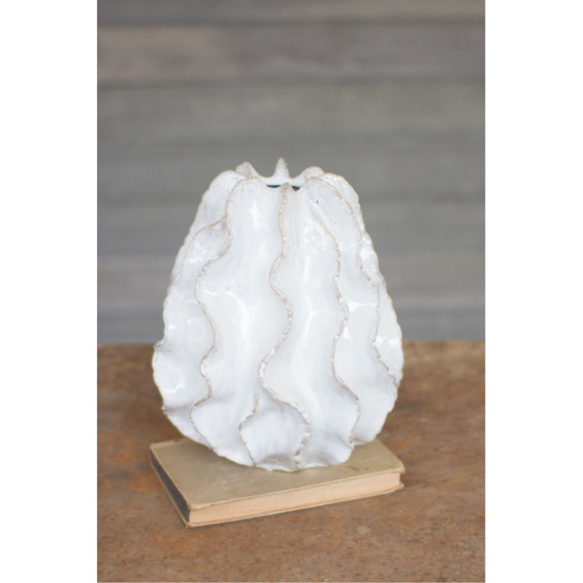 Ceramic Ruffle Vase  Small
