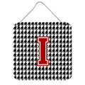 CarolineS Treasures Monograminitial I Houndstooth Wall Or Door Hanging Prints, 6 X 6 Inch  Inch , Multicolor