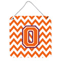 CarolineS Treasures Chevron Orange And Regalia Letter O Wall Or Door Hanging Prints Cj1062Ods66, 6 Inch  Inch  H X 6 Inch  Inch  W