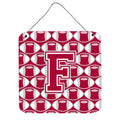 CarolineS Treasures Football Crimson, Grey And White Letter F Wall Or Door Hanging Prints Cj1065Fds66, 6 Inch  Inch  H X 6 Inch  Inch  W