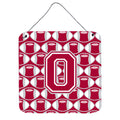 CarolineS Treasures Football Crimson, Grey And White Letter O Wall Or Door Hanging Prints Cj1065Ods66, 6 Inch  Inch  H X 6 Inch  Inch  W