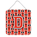 CarolineS Treasures Football Scarlet And Grey Letter D Wall Or Door Hanging Prints Cj1067Dds66, 6 Inch  Inch  H X 6 Inch  Inch  W