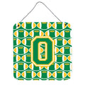 CarolineS Treasures Football Green And Gold Letter O Wall Or Door Hanging Prints Cj1069Ods66, 6 Inch  Inch  H X 6 Inch  Inch  W