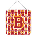 CarolineS Treasures Football Cardinal And Gold Letter B Wall Or Door Hanging Prints Cj1070Bds66, 6 Inch  Inch  H X 6 Inch  Inch  W
