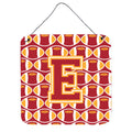 CarolineS Treasures Football Cardinal And Gold Letter E Wall Or Door Hanging Prints Cj1070Eds66, 6 Inch  Inch  H X 6 Inch  Inch  W