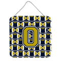 CarolineS Treasures Football Blue And Gold Letter O Wall Or Door Hanging Prints Cj1074Ods66, 6 Inch  Inch  H X 6 Inch  Inch  W