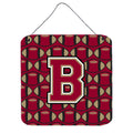 CarolineS Treasures Football Garnet And Gold Letter B Wall Or Door Hanging Prints Cj1078Bds66, 6 Inch  Inch  H X 6 Inch  Inch  W