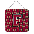 CarolineS Treasures Football Garnet And Gold Letter F Wall Or Door Hanging Prints Cj1078Fds66, 6 Inch  Inch  H X 6 Inch  Inch  W